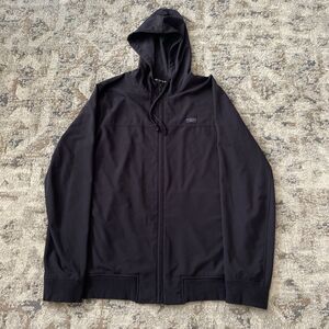 Travis Mathew Black Full-Zip Performance Hoodie